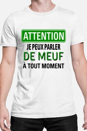 a tout moment meuf – Tshirt Homme – Blanc