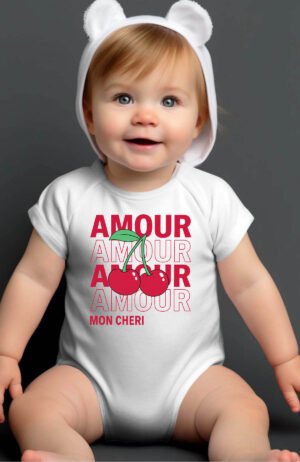 Amour cerise - Body Bébé Fille