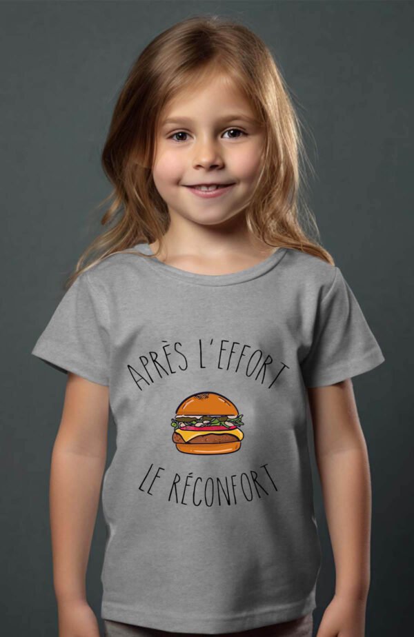 T-shirt Col Rond Fille - Après l'effort le réconfort