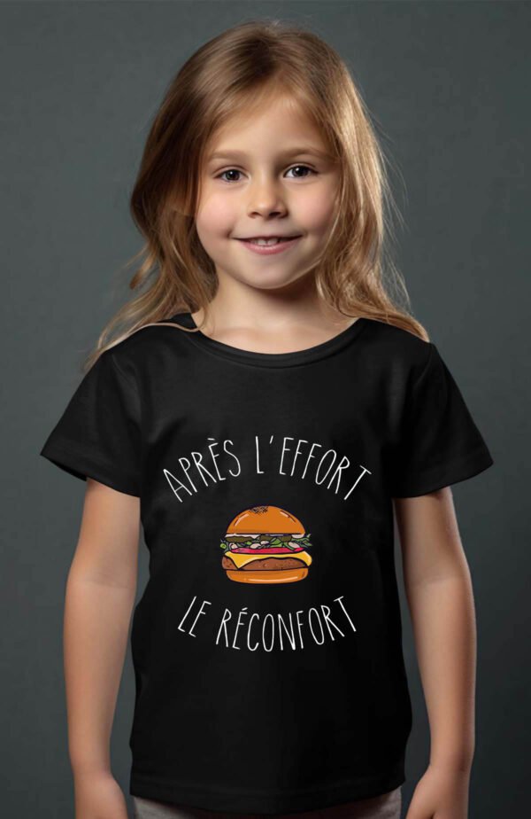 T-shirt Col Rond Fille - Après l'effort le réconfort