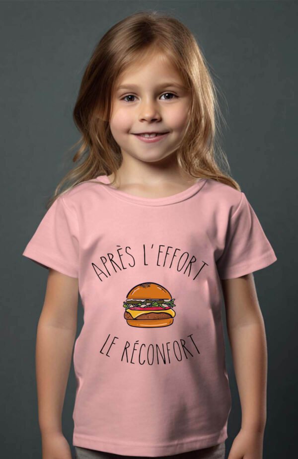 T-shirt Col Rond Fille - Après l'effort le réconfort