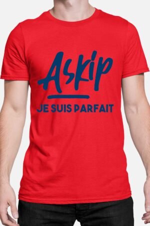 askip Parfait – Tshirt Homme – Rouge