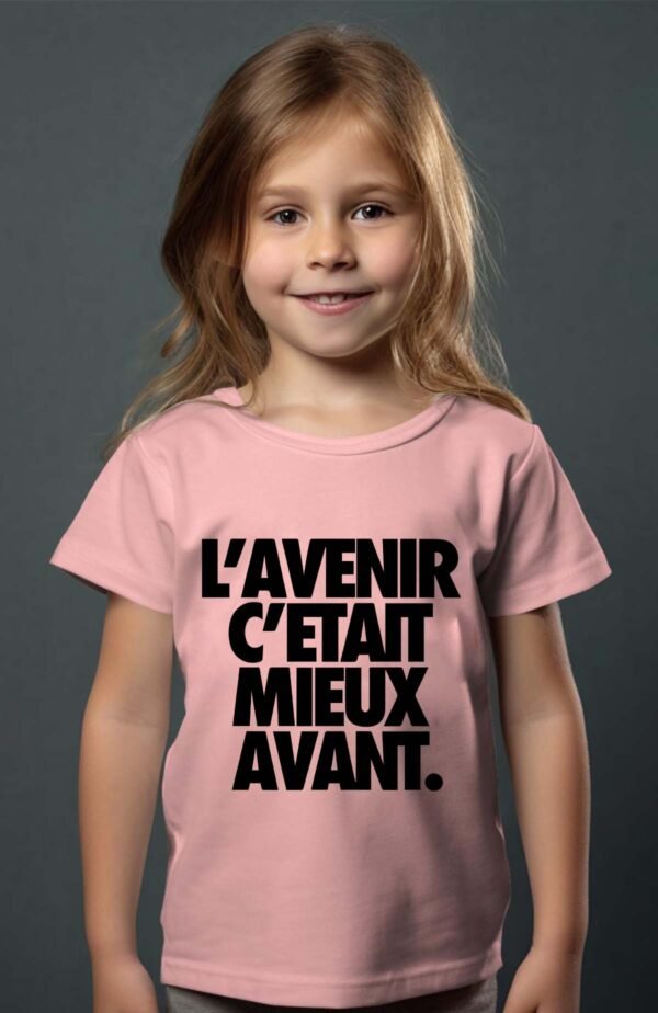 T-shirt Col Rond Fille - L'avenir c'était mieux avant