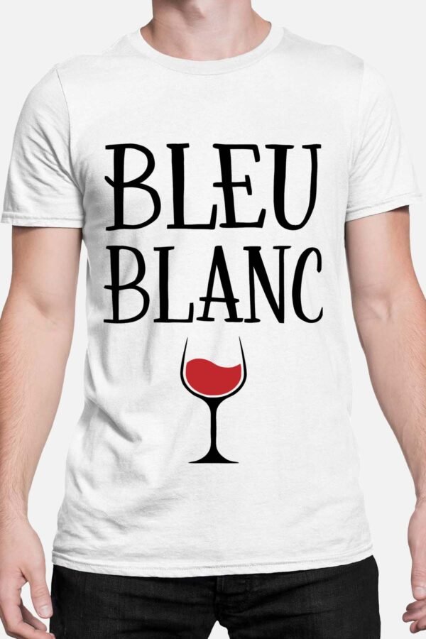 Bleu blanc verre rouge - Tshirt Homme