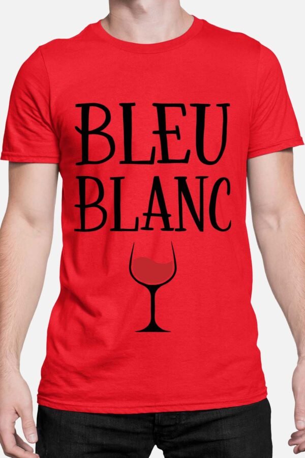 Bleu blanc verre rouge - Tshirt Homme