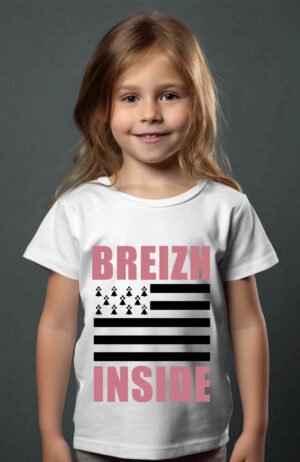 T-shirt Col Rond Fille - Breizh inside girl