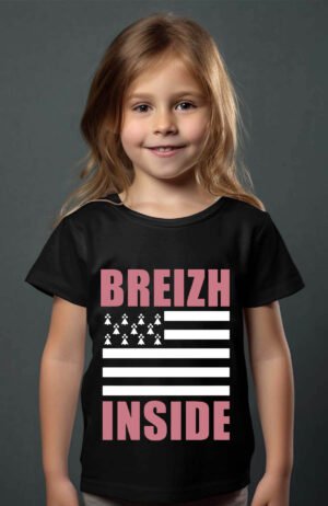 breizh Inside Girl – Tshirt Fille – Noir