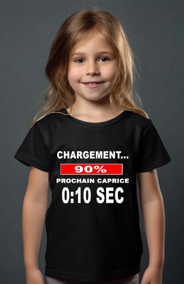 T-shirt Col Rond Fille - Chargement 90% prochain caprice 0:10 sec