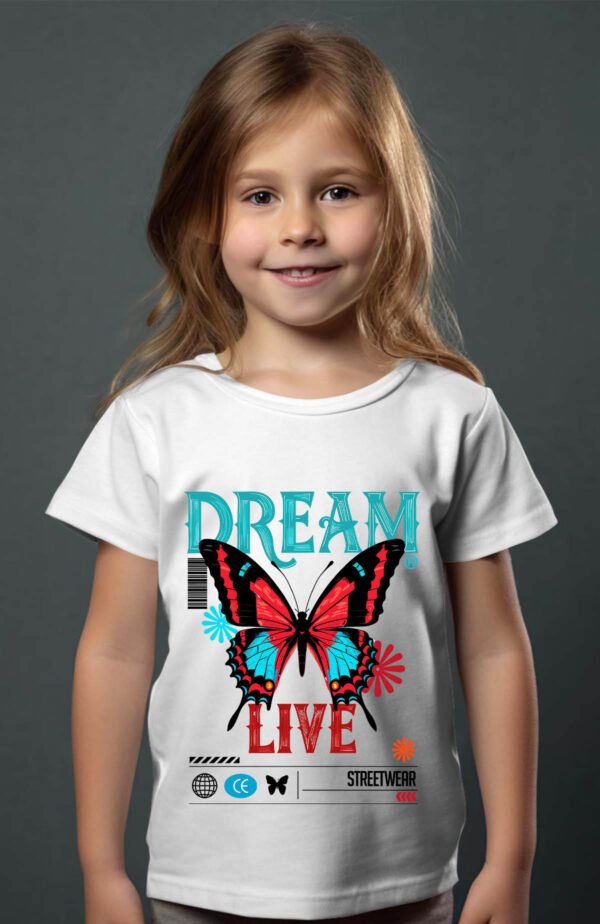 T-shirt Col Rond Fille - Dream live