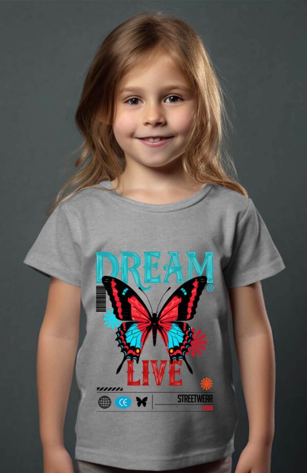 T-shirt Col Rond Fille - Dream live