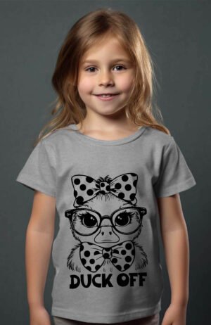 T-shirt Col Rond Fille - Duck off