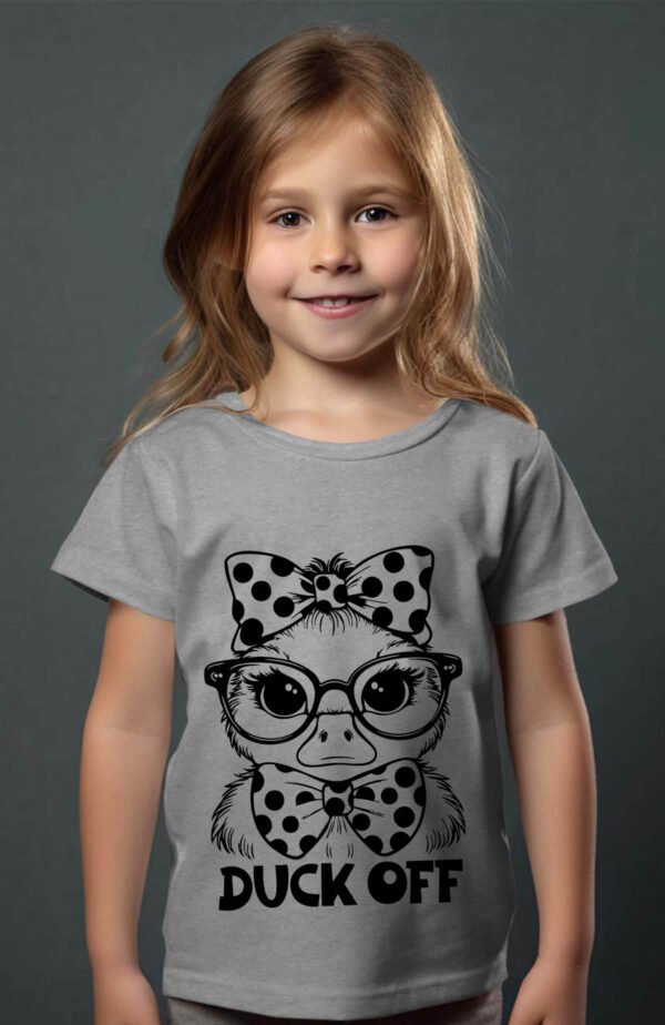 T-shirt Col Rond Fille - Duck off
