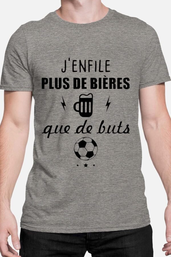 J'enfile plus de bières que de buts - Tshirt Homme