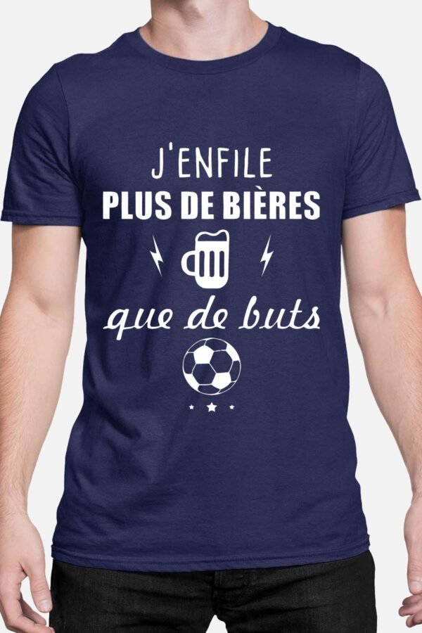 J'enfile plus de bières que de buts - Tshirt Homme