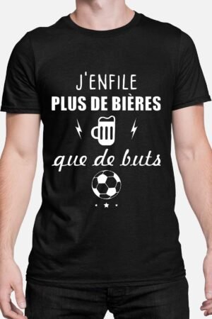 J'enfile plus de bières que de buts - Tshirt Homme