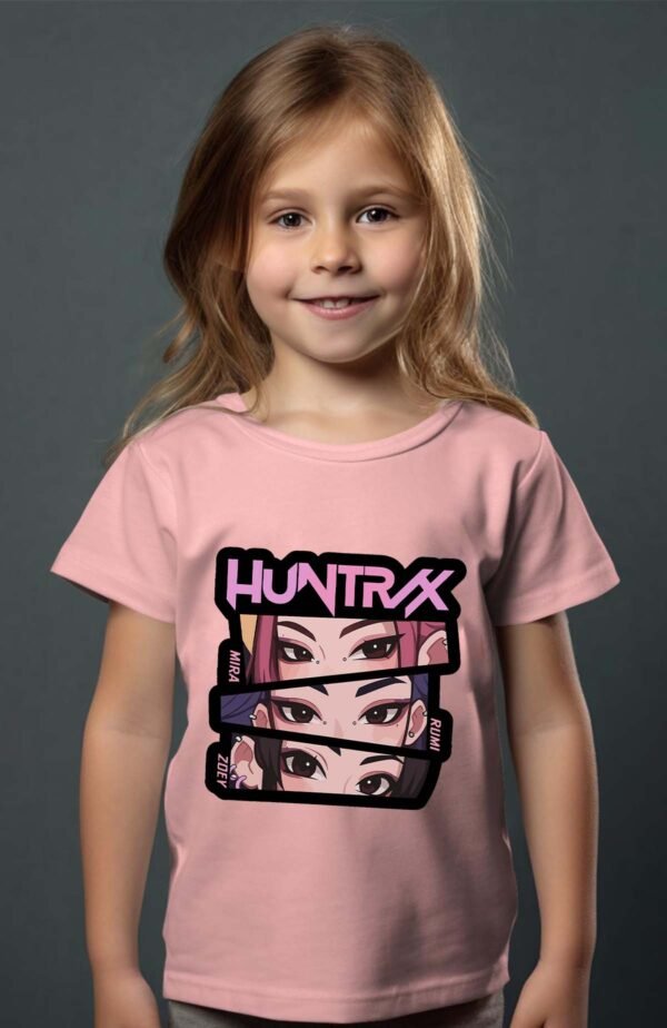 T-shirt Col Rond Fille - Eyes huntrx