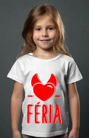 T-shirt Col Rond Fille - Féria corne