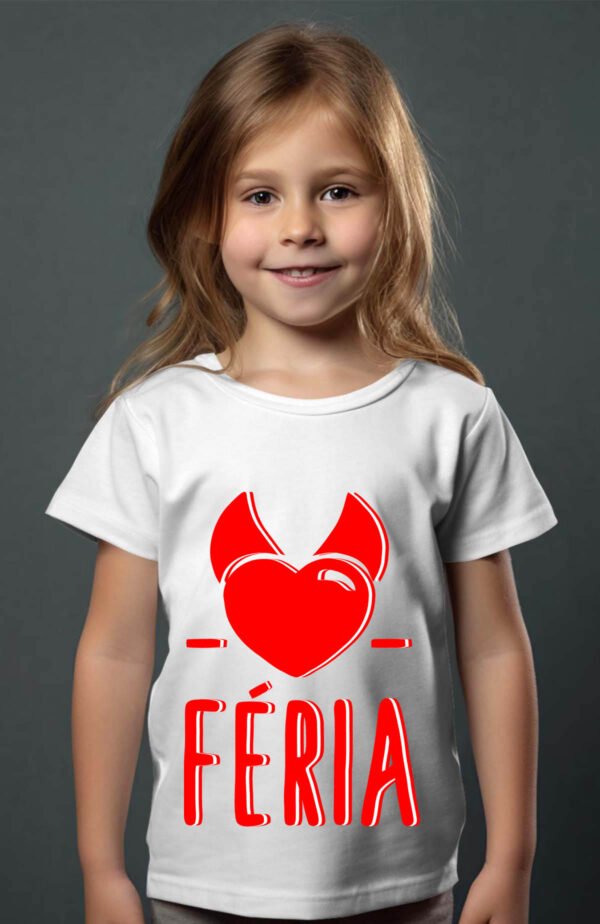 T-shirt Col Rond Fille - Féria corne