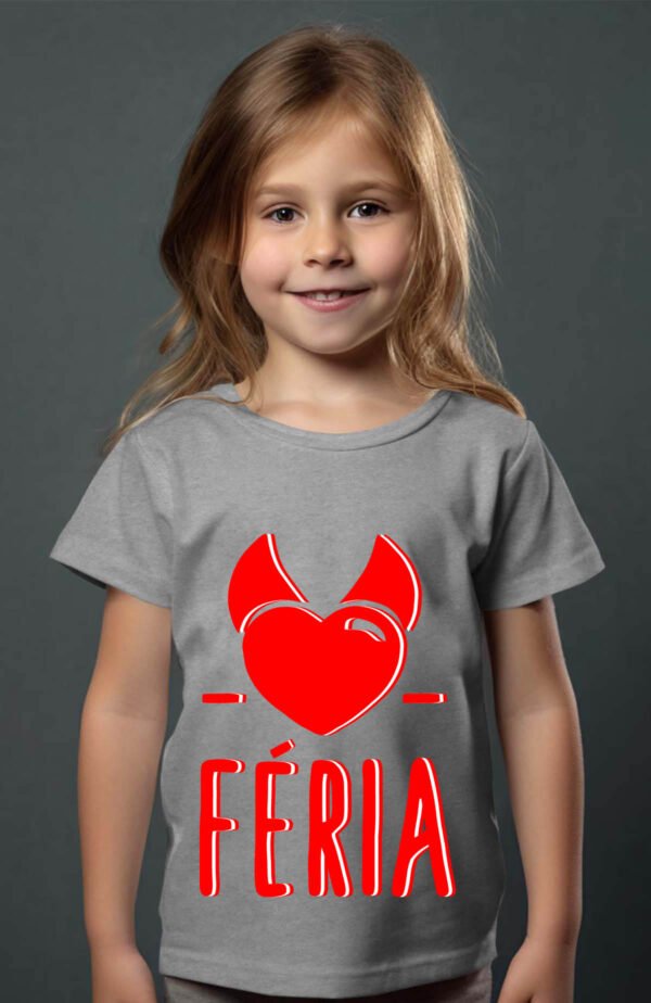T-shirt Col Rond Fille - Féria corne