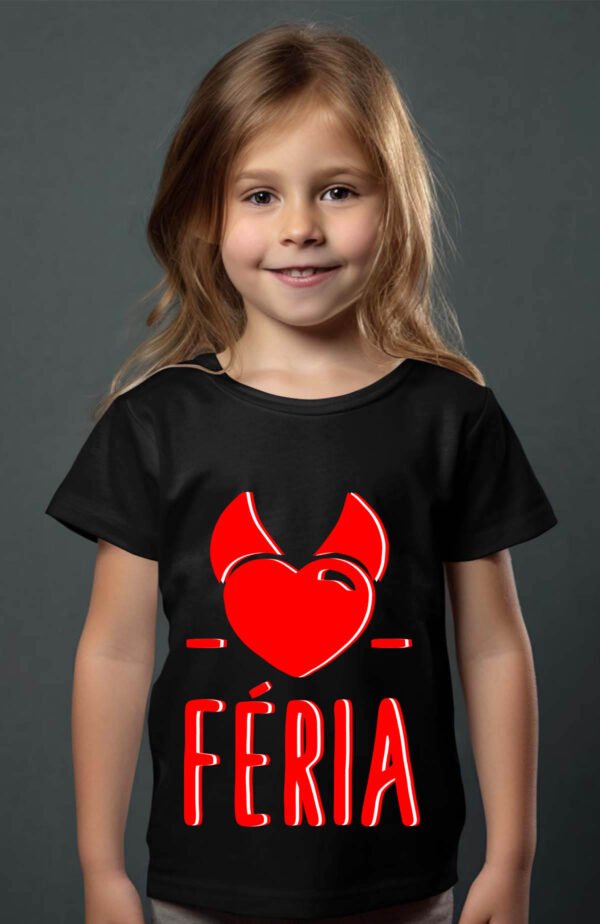 T-shirt Col Rond Fille - Féria corne