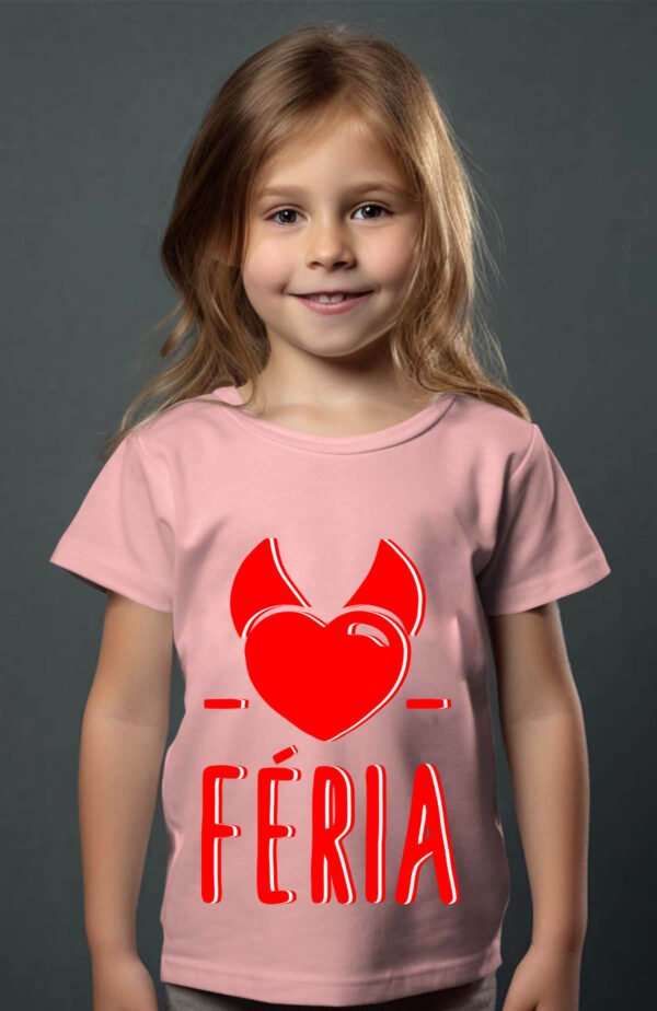 T-shirt Col Rond Fille - Féria corne