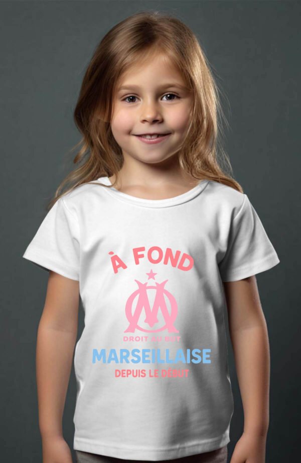 T-shirt Col Rond Fille - Marseillaise depuis le début