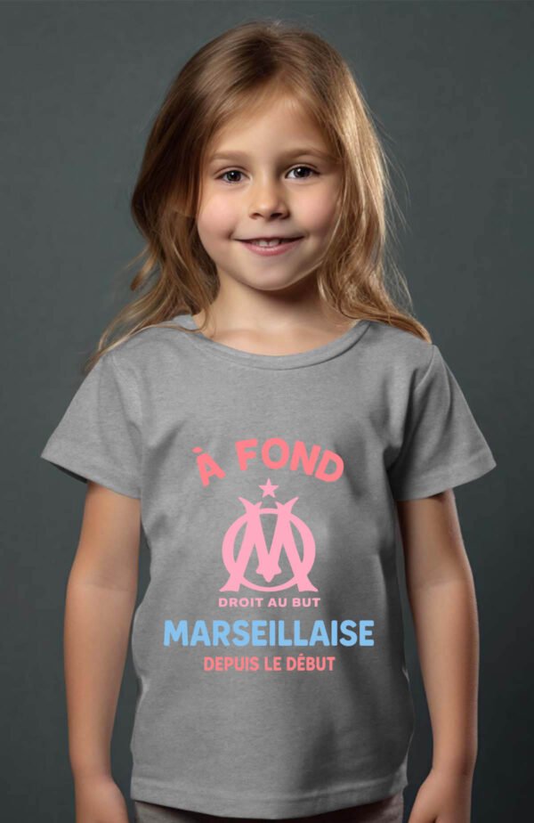 T-shirt Col Rond Fille - Marseillaise depuis le début