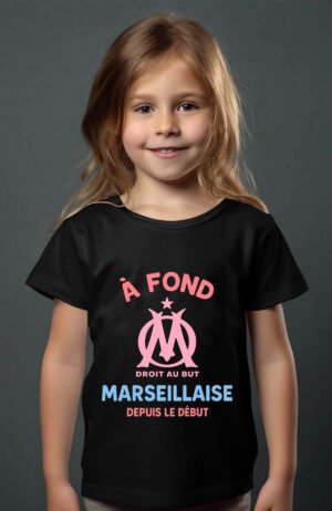 T-shirt Col Rond Fille - Marseillaise depuis le début