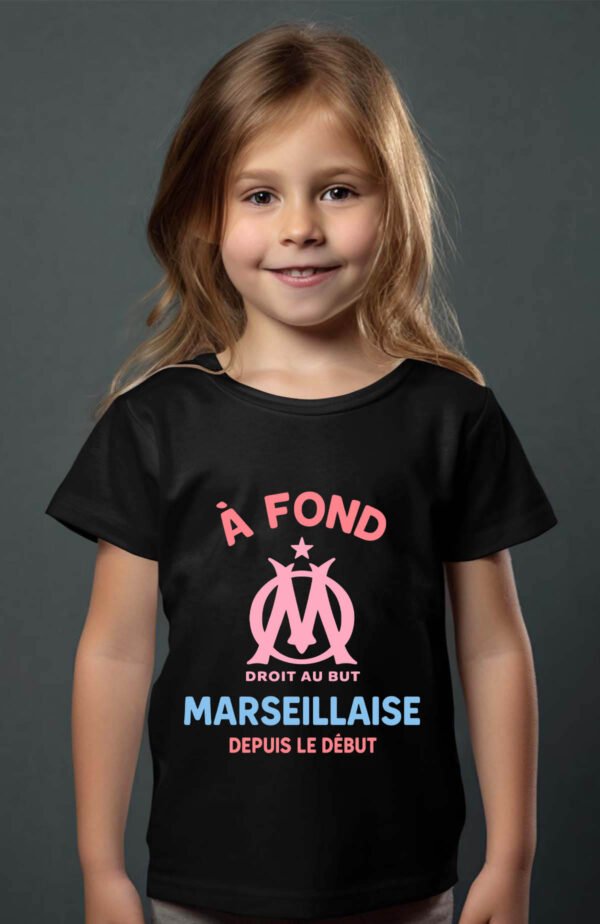 T-shirt Col Rond Fille - Marseillaise depuis le début