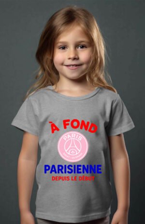 fond parisienne – Tshirt Fille – Gris