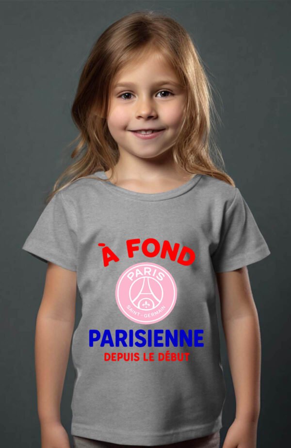 T-shirt Col Rond Fille - Parisienne depuis le début