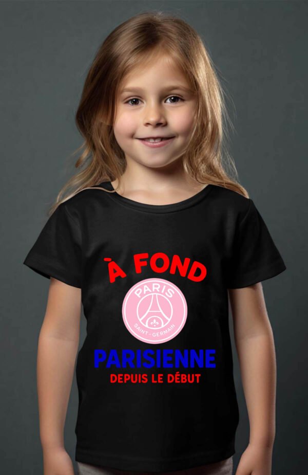 T-shirt Col Rond Fille - Parisienne depuis le début