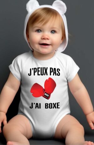 J'peux pas j'ai boxe - Body bébé garçon