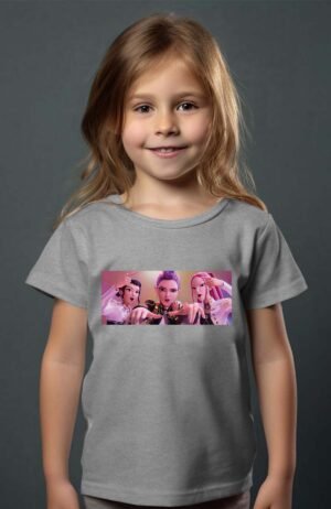 kpop Girls – Tshirt Fille – Gris