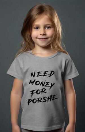 need for Porshe – Tshirt Fille – Gris