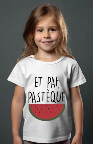 paf pasteque – Tshirt Fille – Blanc