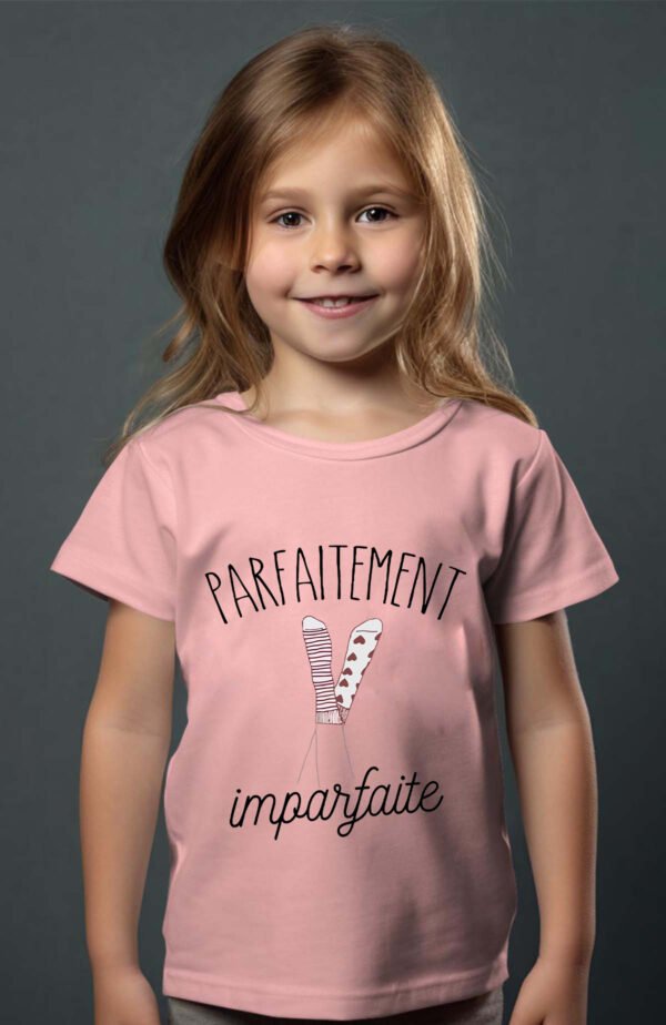 T-shirt Col Rond Fille - Parfaitement imparfaite
