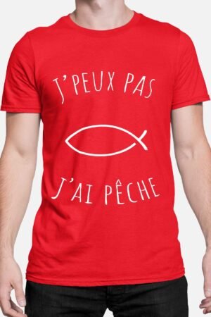 peux pas peche – Tshirt Homme – Rouge