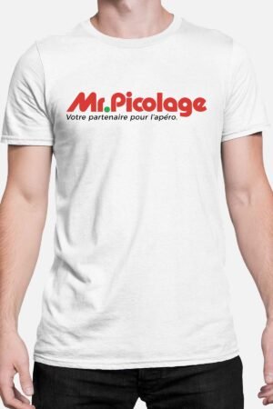 picolage – Tshirt Homme – Blanc