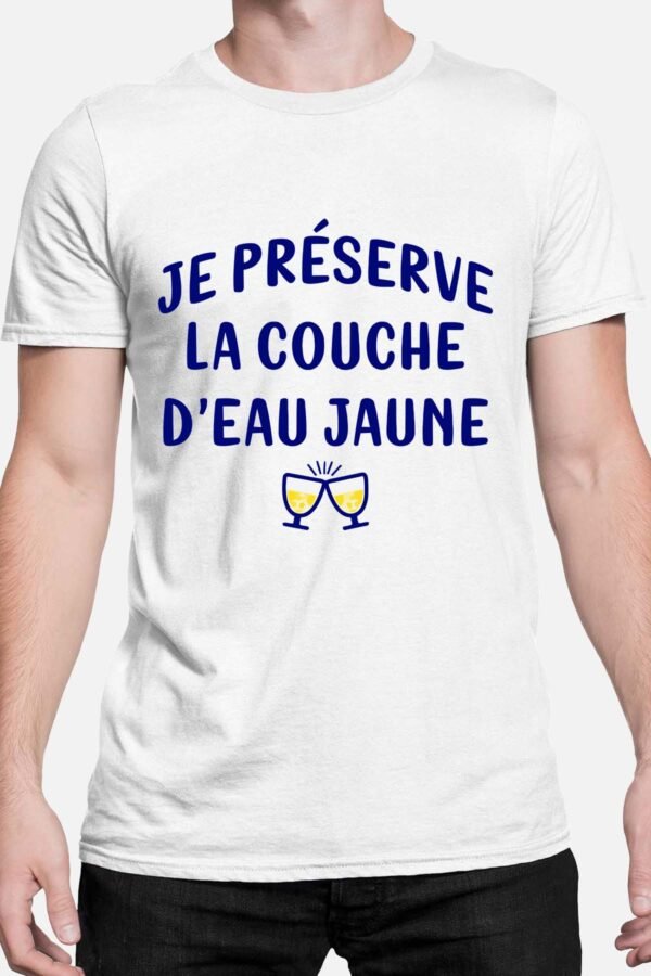 Je préserve la couche d'eau jaune - Tshirt Homme