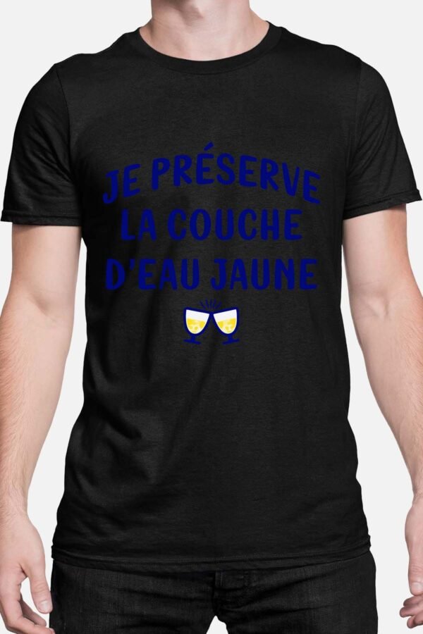 Je préserve la couche d'eau jaune - Tshirt Homme