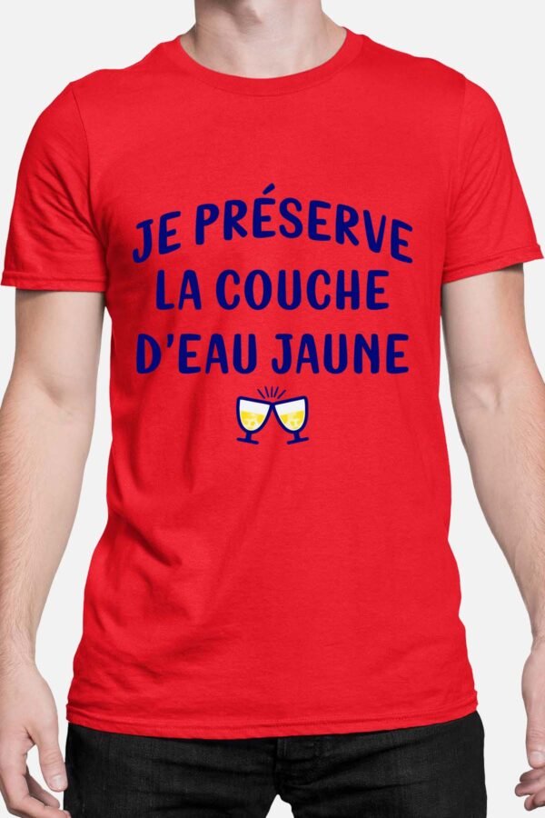 Je préserve la couche d'eau jaune - Tshirt Homme