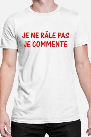 rale commente – Tshirt Homme – Blanc