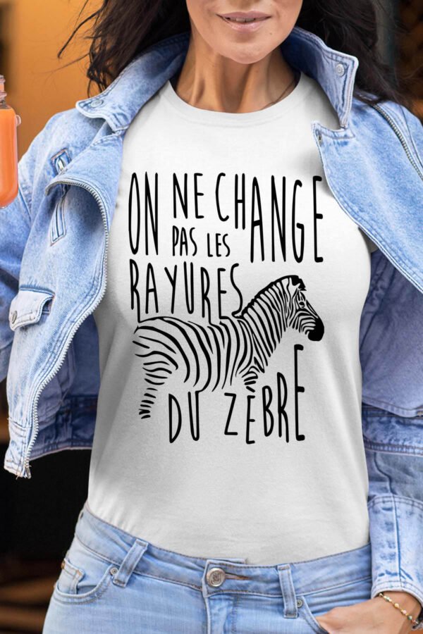 Rayures zèbre - Tshirt Femme