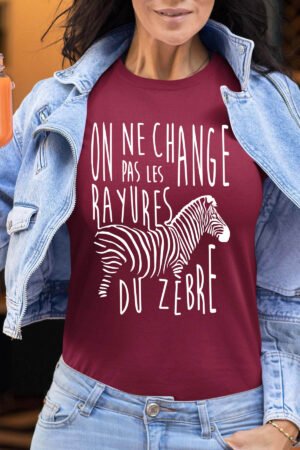 Rayures zèbre - Tshirt Femme