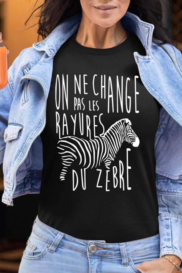 Rayures zèbre - Tshirt Femme