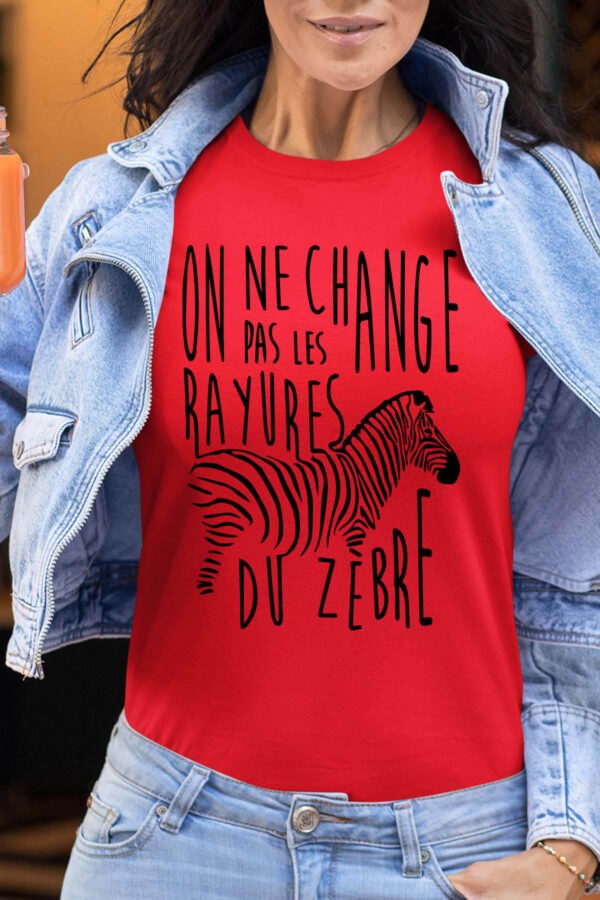Rayures zèbre - Tshirt Femme