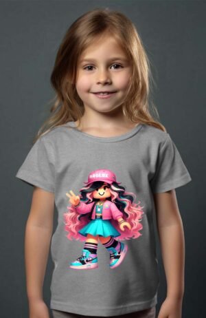 T-shirt Col Rond Fille - Roblox nke