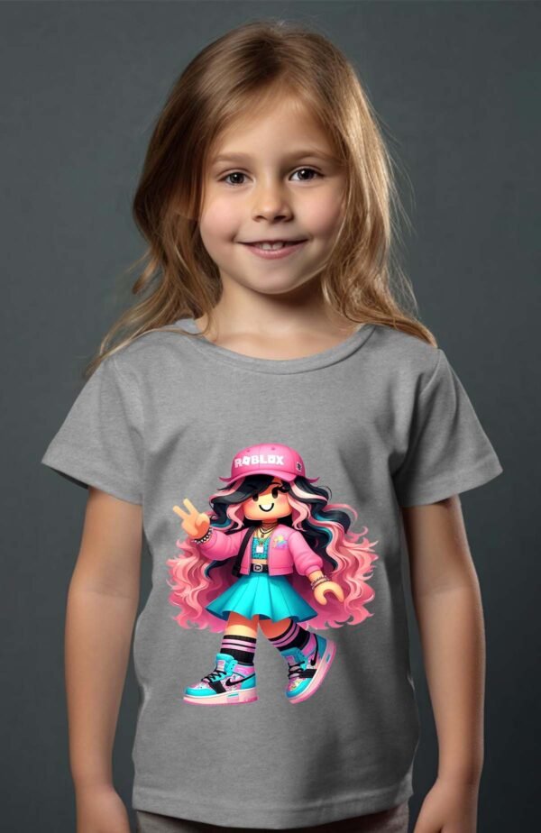 T-shirt Col Rond Fille - Roblox nke