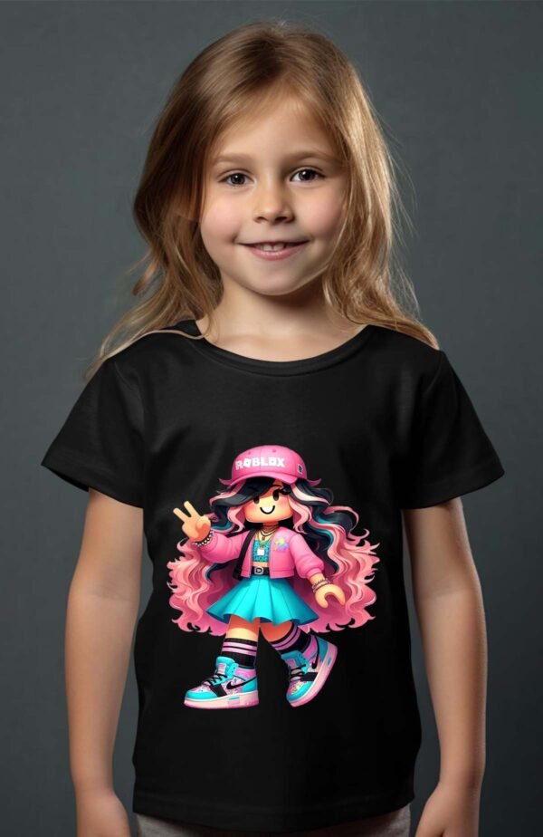 T-shirt Col Rond Fille - Roblox nke